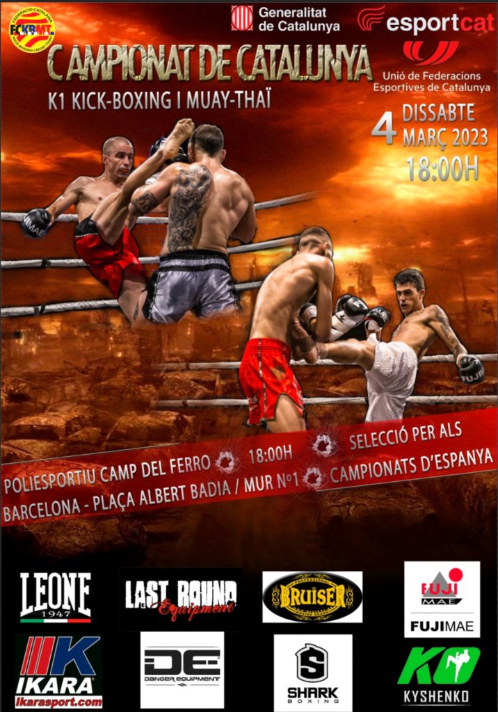 Poster del evento con dos imágenes de patadas en Ring